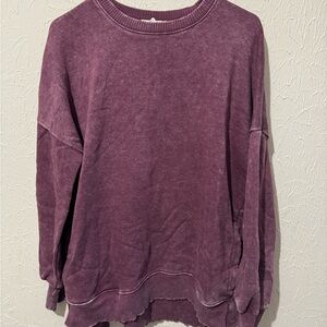 Zenana Outfitters Plum Pullover